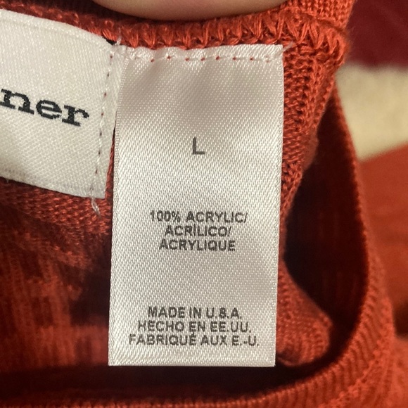 Textured Orange Short Sleeve Top - Picture 3 of 8